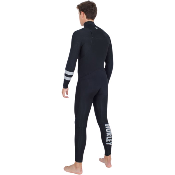 2025 Hurley Mens Advant 4/3mm Chest Zip Wetsuit MFS0013423 - Black